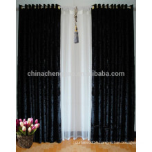 Latest design black heavy curtain velvet fabric stage curtain